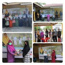 Peduli Covid-19, Rektor Uniks Kuansing Bagikan 400 Paket Pangan ke Mahasiswa dan Masyarakat Terdampak (foto/ist)