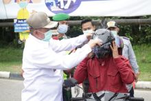 Launching Siak Menuju New Normal, Bupati Alfedri Himbau Tetap Perhatikan Protokol Kesehatan (foto/ist)