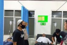 Yunus Saflembo saat dirawat di Puskesmas Jampang Tengah, Sukabumi, Jawa Barat. Foto: int 