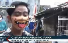 Gibran Rakabuming saat diwawancara salah satu TV nasional