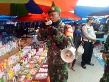 Pelda Erizal Himbau Masyarakat Terapkan Protokol Kesehatan di Pasar Tradisional