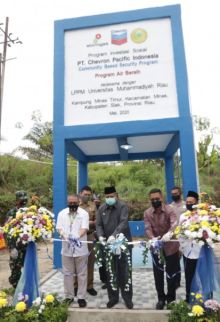 Sumur Kampung Minas Timur Diresmikan, Bupati Alfedri: Alhamdulillah, Masyarakat Tak Lagi Kesulitan Air Bersih (foto/lin)