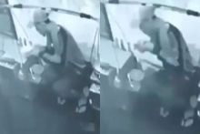 Rekaman CCTV tentang aksi penjual bako cuanki yang viral di media sosial. Foto: int 
