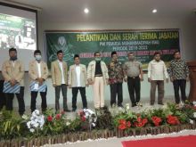 Pengurus inti DPW Pemuda Muhammadiyah saat pelantikan