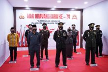 Pemkab-Forkopimda Upacara Virtual HUT Bhayangkara Ke-74 (foto/Lin)