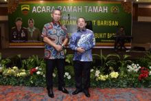 Pangdam I/BB Mayjen TNI Irwansyah dan Plh. Bupati Bengkalis Bustami