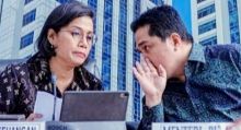 Sri Mulyani Indrawati dan Erick Thohir