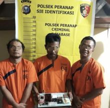 Kedapatan Bawa Sabu, Pengendara Sedan dan Dua Temannya Diringkus Polsek Peranap (foto/int)