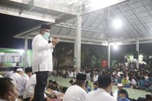 Resmikan Lokal MAN Pondok Pesantren Riyadus Sholihin Kerinci Kanan, Bupati Alfedri Ingatkan Santri Tetap Jaga Kesehatan di Tengah Pandemi Covid-19 (foto/lin)