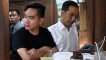 Presiden Joko Widodo dan anaknya Gibran Rakabuming Raka
