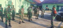 Anggota Koramil 01/Bkn Gelar Apel Pagi Dilanjutkan Pengarahan Oleh Batuud