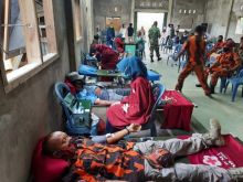 Kegiatan Non Fisik TMMD Imbangan di Desa Teluk Kiambang, Kodim Gelar Donor Darah (foto/int)