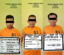 Sempat Kejar-kejaran Hingga Mobil Terbalik, Tiga Rampok Bersamurai Ditangkap (foto/Amsur)
