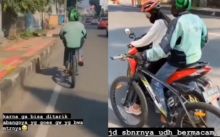 Capek Gowes Sepeda, Cewek Cantik Ini Order Ojol, Netizen Langsung Sebut Begini (foto/int)