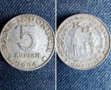 Uang Logam Rp5 Gambar KB, Netizen: Uang Jajan Waktu TK (foto/int)