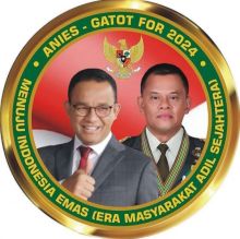 Foto Editan Anies Baswedan-Gatot Menuju Indonesia Emas, Netizen: Tergantung Partainya (foto/int)