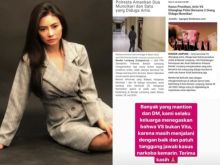 Keluarga Vitalia Sesha Buka Suara Soal Artis VS yang Diciduk Terkait Prostitusi Online (foto/int)