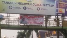 Spanduk Habib Rizieq Shihab di Pekanbaru