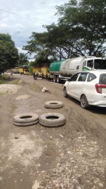 Jalan Rusak di Tandun, Rawan Kecelakaan dan Ganggu Perekonomian Rakyat (foto/int)