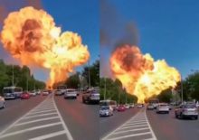 SPBU Rusia Meledak, Netizen Teringkat Ledakan di Beirut Lebanon (foto/int)