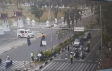 Dishub Kota Pekanbaru Bersama Stakeholder Lainnya Prakarsai Marka Physical Distancing di Persimpangan APILL