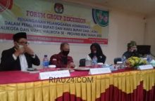 FOTO: FGD yang ditahan KPU Bengkalis