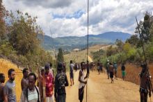 Suasana mencekam sempat terlihat di Wamena/foto: Sindonews