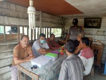 Cegah Penyebaran Covid-19, Personil Polsubsektor Pelalawan Sosialisasikan Adaptasi Kebiasaan Baru