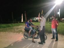 Ciptakan Situasi Kondusif, Polsek Teluk Meranti Gelar Patroli Dialogis Kepada Warga