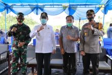 Unsur Forkopimda Inhil, Ikuti Zoom Meeting Peresmian Jaga Kampung Nusantara (foto/rgo)