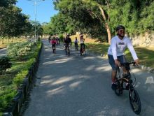 Para goweser saat melakukan kegiatan bersepeda di kawasan Labersa Hotel