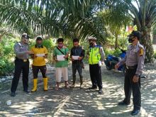 Polsek Pangkalan Kuras Gelar Sosialisasi Pencegahan Karhutla di Wilayah Kecamatan Pangkalan Kuras