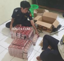 Barang bukti rokok tanpa cukai dari Batam