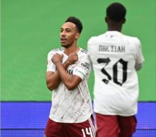 Aubameyang Wakanda Forever Usai Gol Indah Jebol Gawang Liverpool, Selebrasi Untuk Mendiang Chadwick (foto/int)