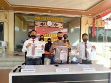 Kapolres Bengkalis saat gelar press release