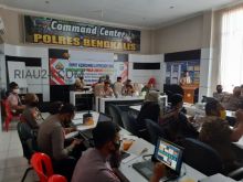Saat gelar rapat lintas sektoral di Mapolres Bengkalis