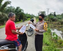 Sebarkan Maklumat Kapolda, Polsek Bunut Imbau Warga Antisipasi Karhutla 