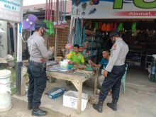 Cegah Penyebaran Covid-19, Polsek Pangkalan Lesung Sosialisasikan Adaptasi Kebiasaan Baru (AKB) kepada Masyarakat