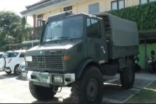 Truk militer milik Tri Nugraha yang disita pihak Kejati Bali. Foto: int 