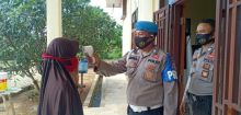 Antisipasi Penyebaran Covid-19, Polsek Pangkalan Lesung Terapkan Protokol Kesehatan di Wilayah Mako Polsek