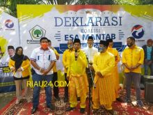 Saat deklarasi Indra Gunawan - Samsu Dalemunte di Bengkalis