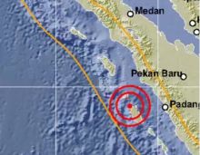Baru Saja, Mentawai Sumbar Diguncang Gempa Berkekuatan 5,0 Magnitudo (foto/int)