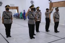 Polres Inhil Gelar Upacara Sertijab Untuk Dua Posisi Ini (foto/rgo)
