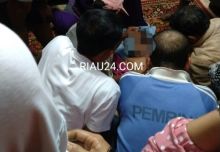 Jenazah korban Aisyah Faiha saat dikediamannya