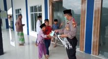 Kapolsek Kerumutan Berikan Himbauan Wajib Pakai Masker di Masjid Al Muhajirin Desa Pematang Tinggi