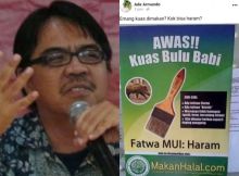 Ciri-ciri Kuas Cat Terbuat Bulu Babi, Ade Armando: Emang Dimakan, Kok Haram? (Foto/int)