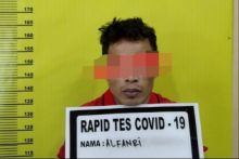 Ucok Dibekuk Dalam Gubuk di Tambusai, Polisi Sita 5,3 Gram Sabu (foto/amsur)