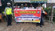 Polsek Pangkalan Kuras Lakukan Sosialisasi Saber Pungli Kepada Anggota SPSI