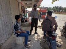 Cegah Kriminalitas dan Penyebaran Covid-19, Polsek Langgam Lakukan Patroli