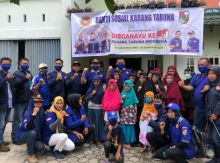 Sempena HUT ke 60, Karang Taruna Kota Pekanbaru Bagikan Sembako ke Panti Asuhan dan Masker di Rumbai dan Marpoyan Damai